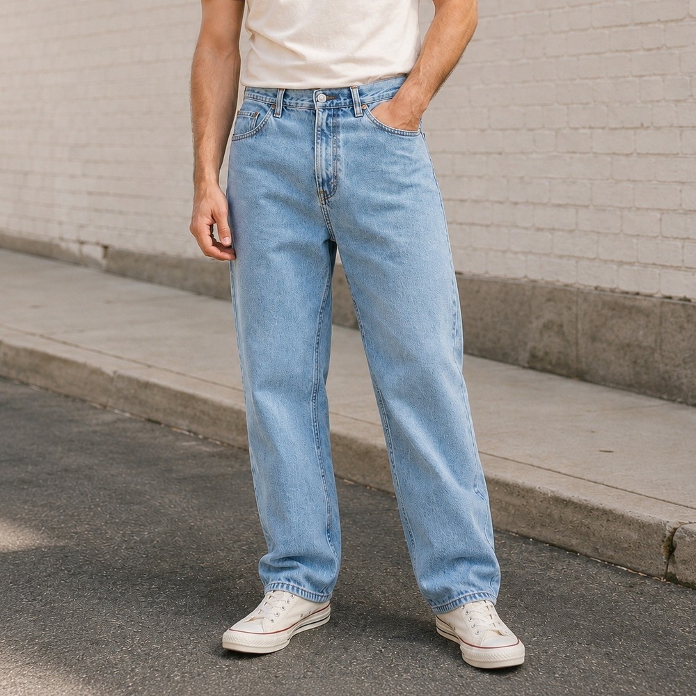 Levi's 560 Comfort Fit Jeans Men 36x33 Light Blue Relaxed Tapered Denim